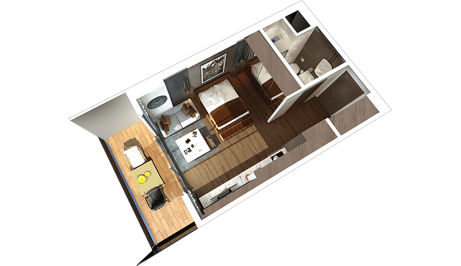 grand sapphire studio-plan